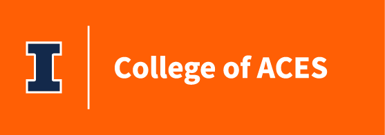 Block I plus College of ACES on orange background